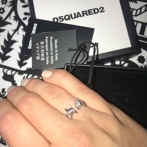 Dsquared2 silver 925 ring Made in Italy